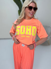 Statement Shirt peach SOHO gelb