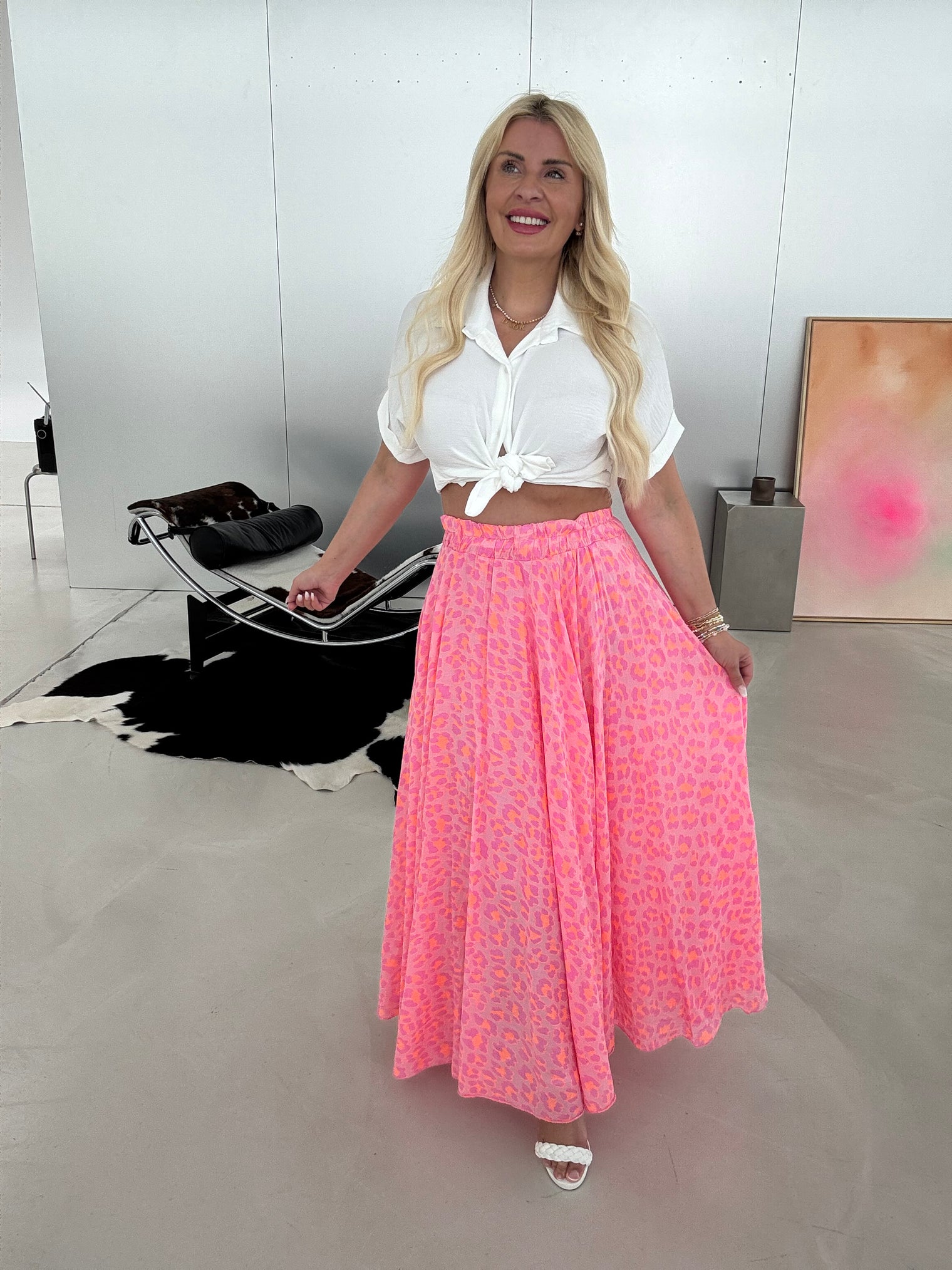 Bluse kurzarm WHITE zum knoten