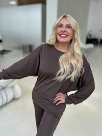 Zweiteiler ELEGANCE chocolate super soft