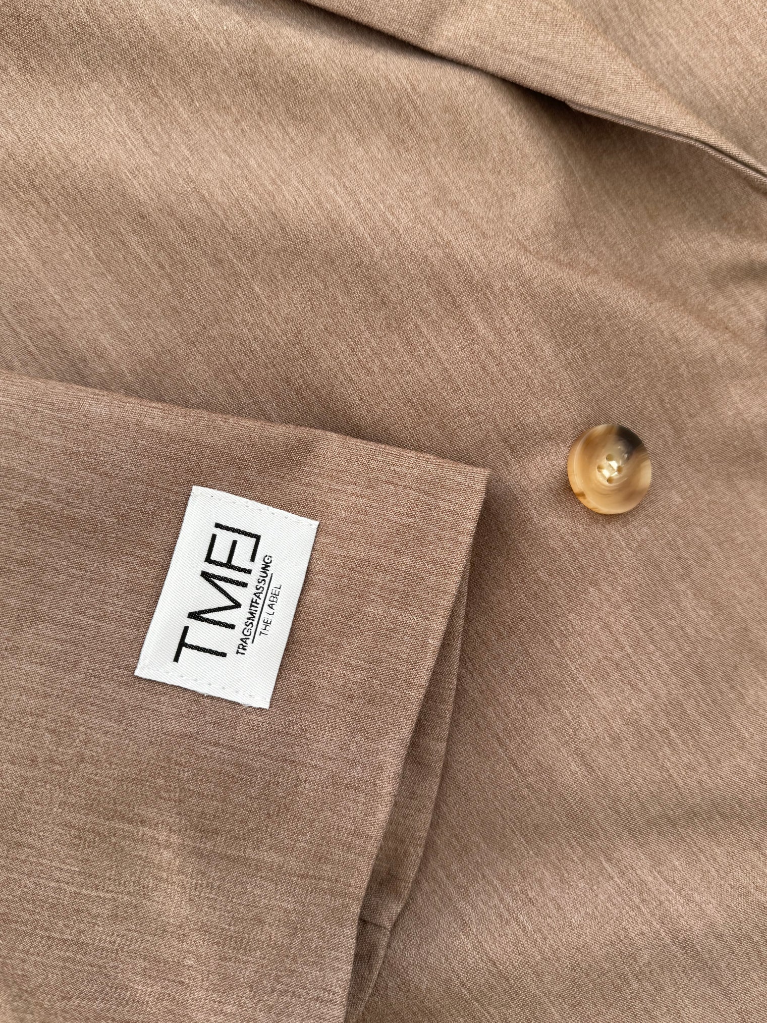 Signature Blazer mit Patch taupe