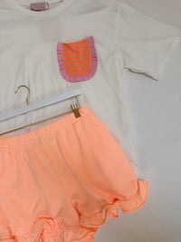 Sommer Shorts mit Volants KISS MY VOLANTS soft peach