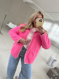 Jacke WARM FEELING pink/pflaume