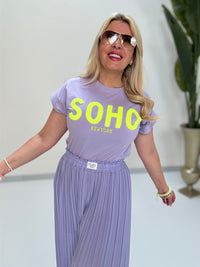 Statement Shirt flieder SOHO hot gelb