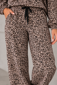 Sweat Pants LEO CRUSH taupe
