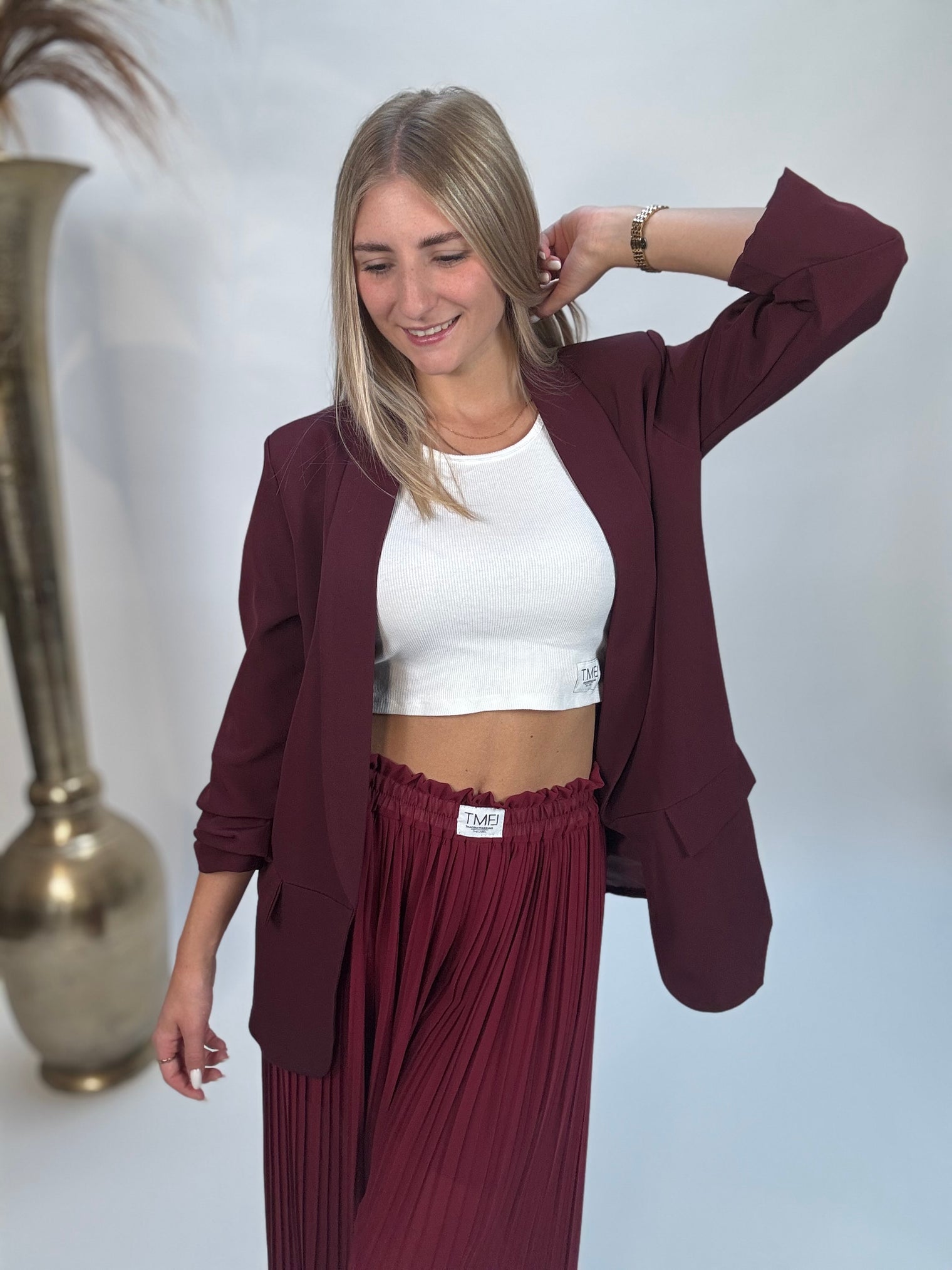 Blazer BASIC LOVE burgundy
