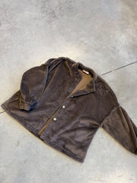 Teddyjacke Braun mit goldenen Knöpfen