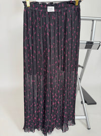 Plisseehose schwarz mit Patch LOVELY BOWS pink