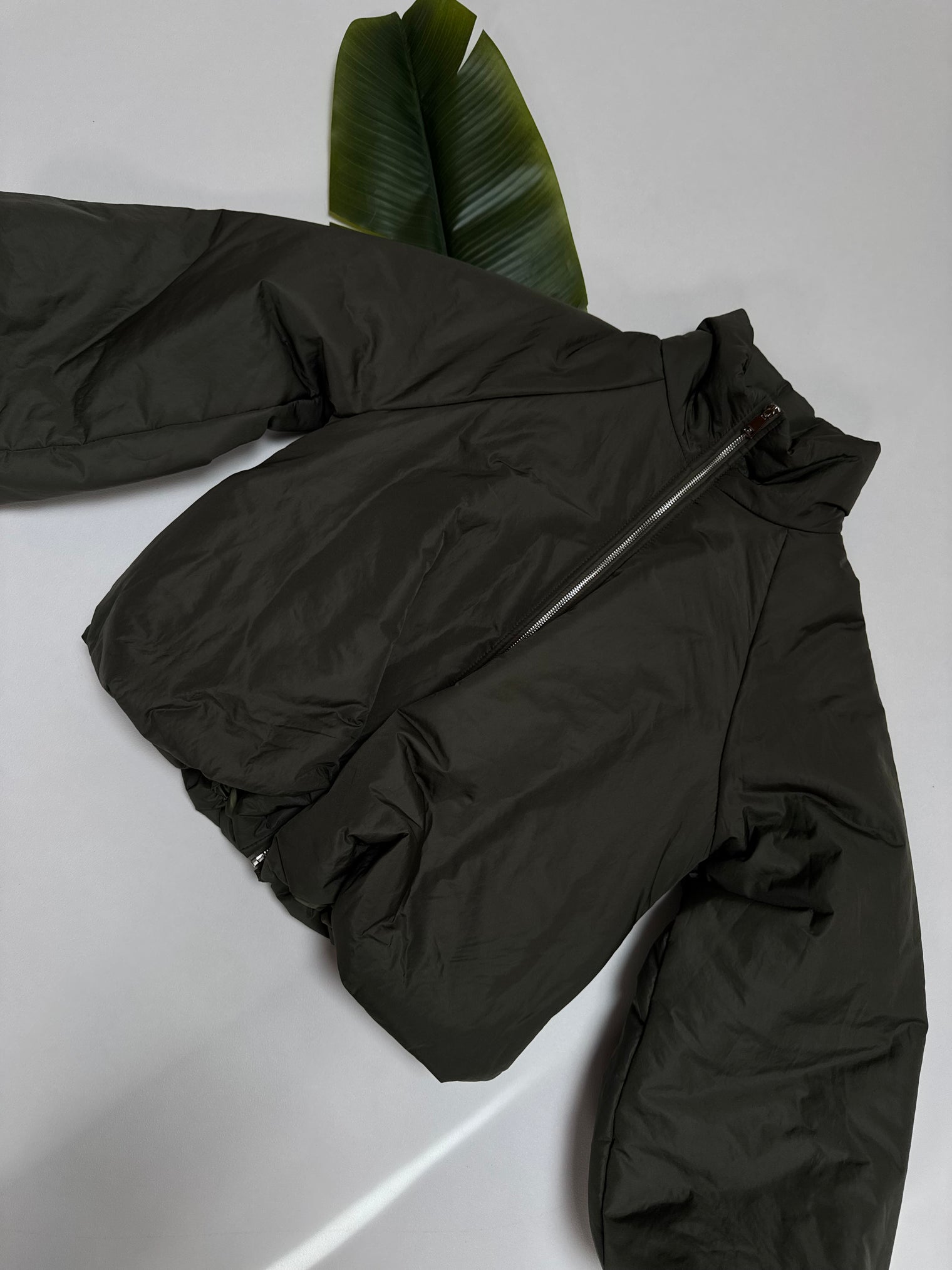 Jacke PUFFY POWER mit Reißverschluss grün