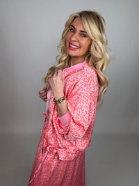 Zipper Jacke LEO LOVER Wassermelone rosa Koralle
