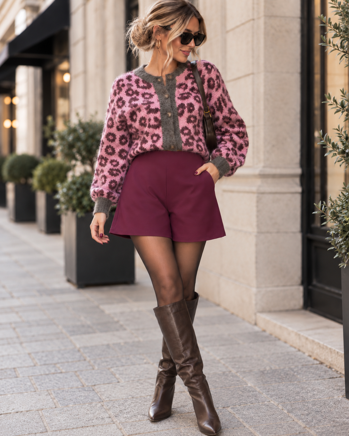 Butterstoff Shorts Soft Moments Burgundy