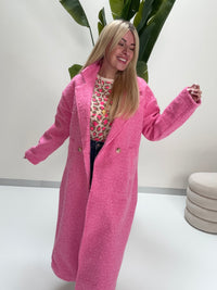 Oversize Mantel TRUST PINK mit seitlichen Taschen