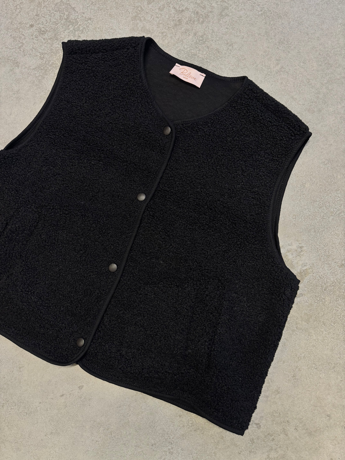 Signature Weste Teddy schwarz