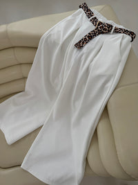 Weite Marlene Hose LOVELY LEO weiß