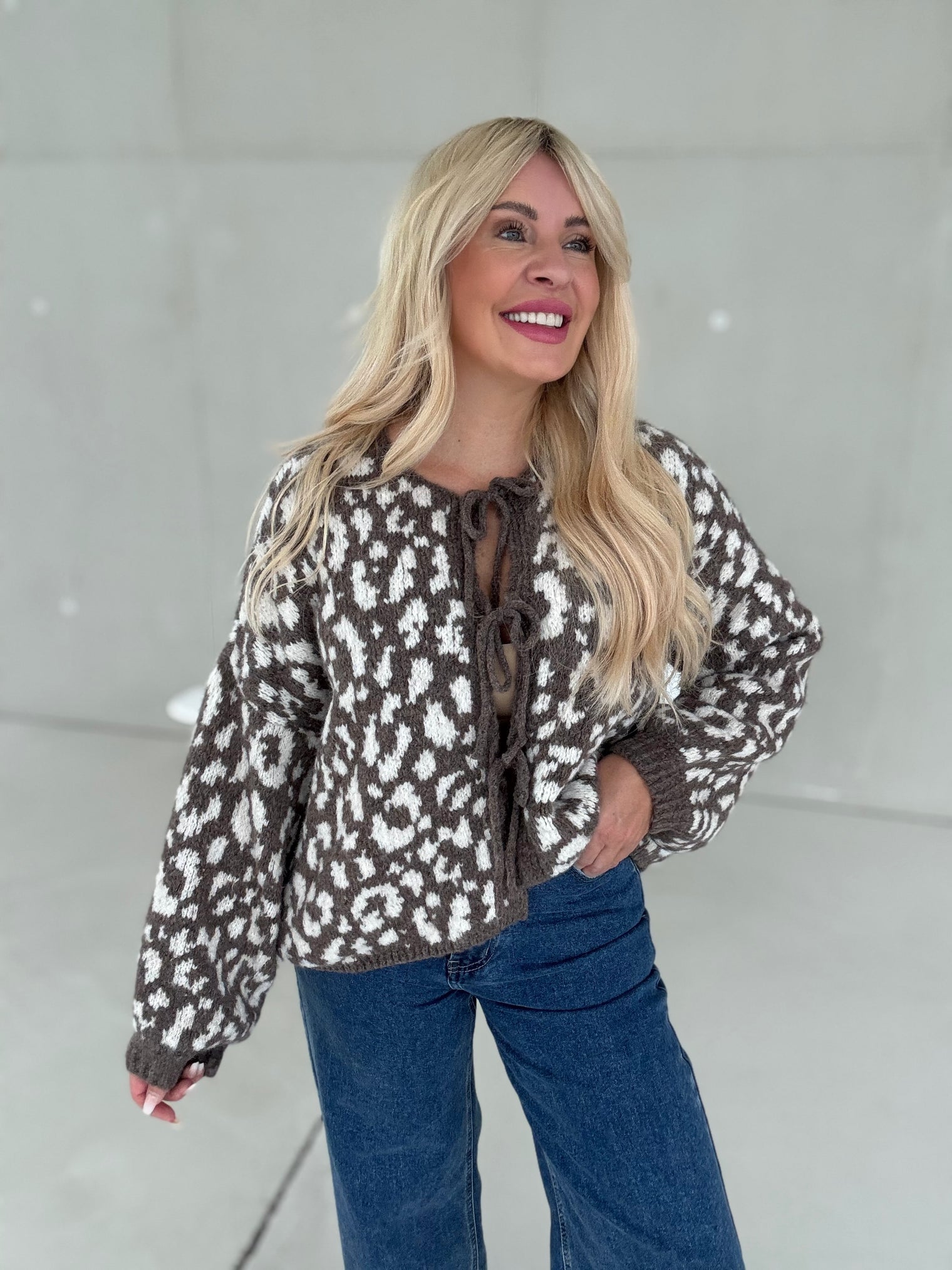 Strickjacke MOCHA MOUSSE LEO zum binden
