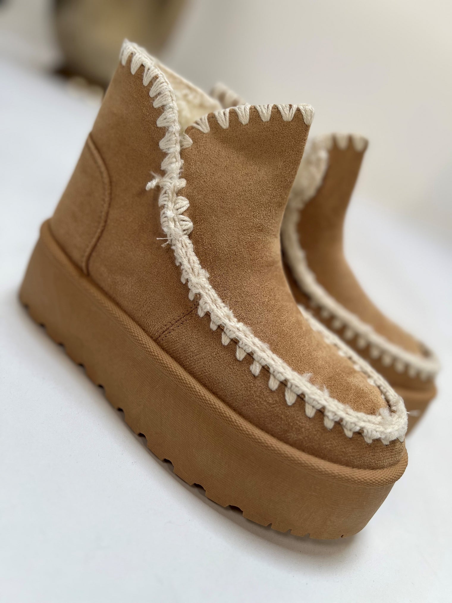 Plateau Boots COZY CAMEL