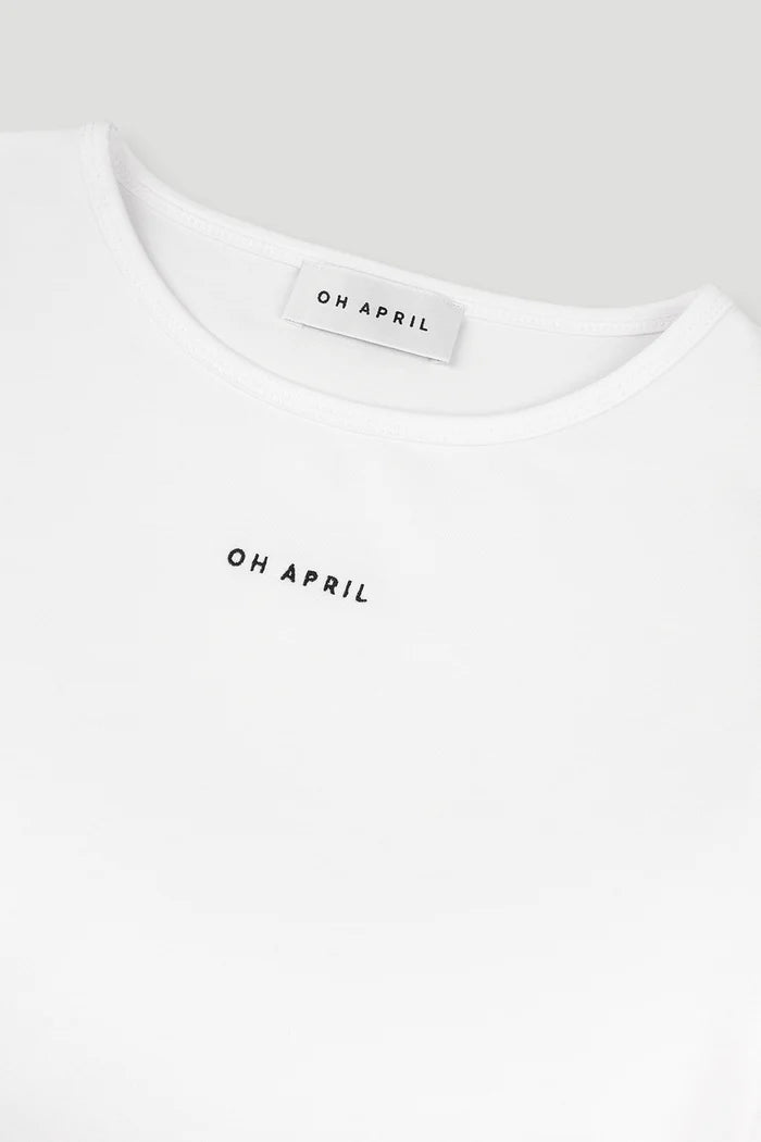 OH APRIL Ica Longsleeve white