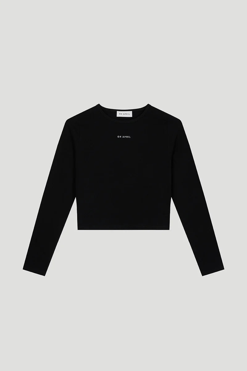 OH APRIL Ica Longsleeve black