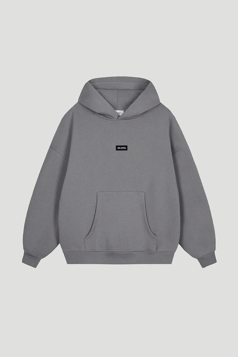 OH APRIL Boyfriend Hoodie dark grey