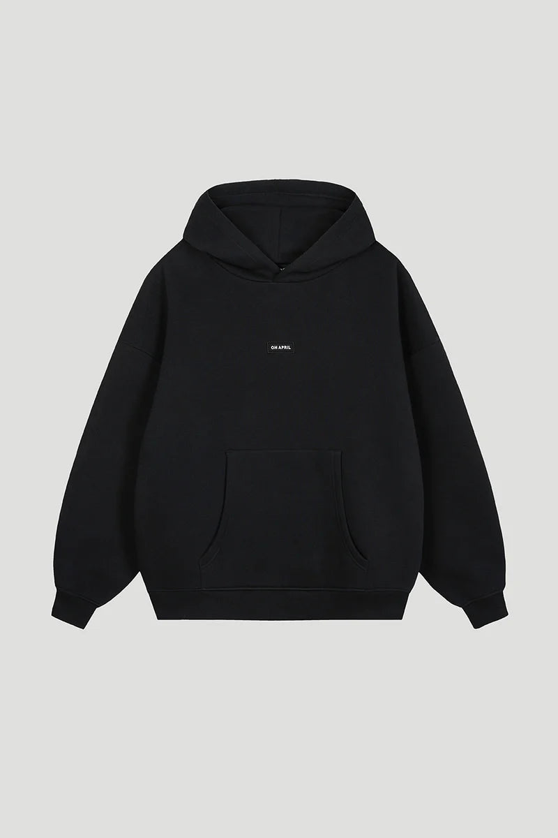 OH APRIL Boyfriend Hoodie black