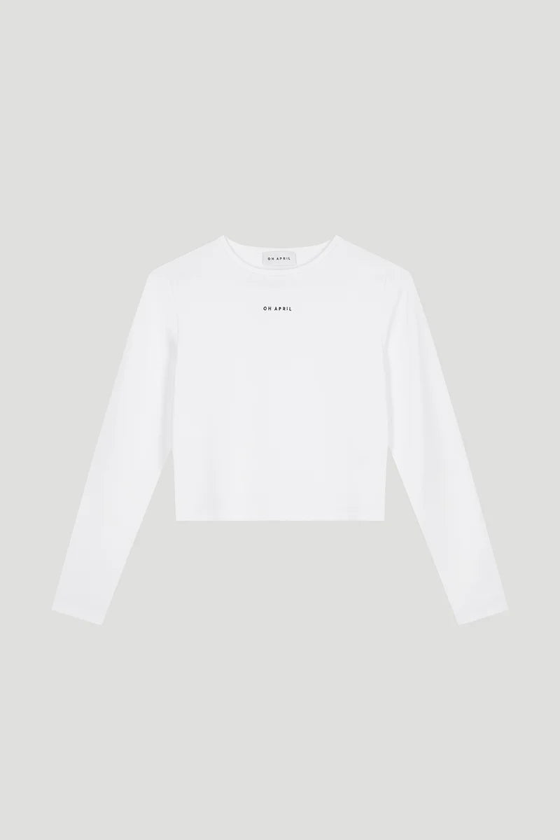 OH APRIL Ica Longsleeve white