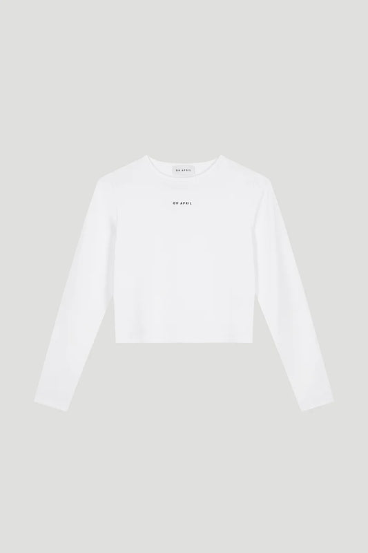 OH APRIL Ica Longsleeve white