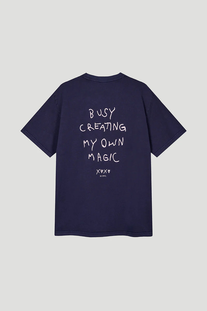 OH APRIL BF T-Shirt Own Magic Blackberry