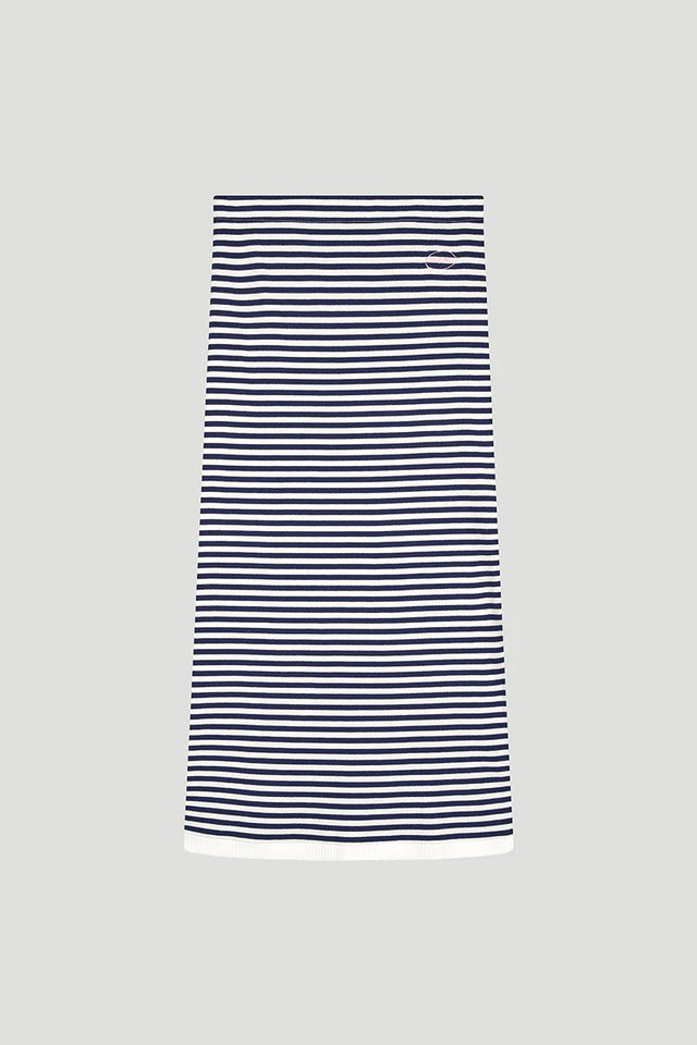 OH APRIL Lior Striped Skirt Blackberry