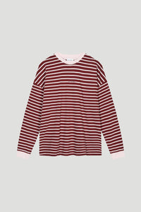 OH APRIL Venetia Striped Longsleeve Cherrywood