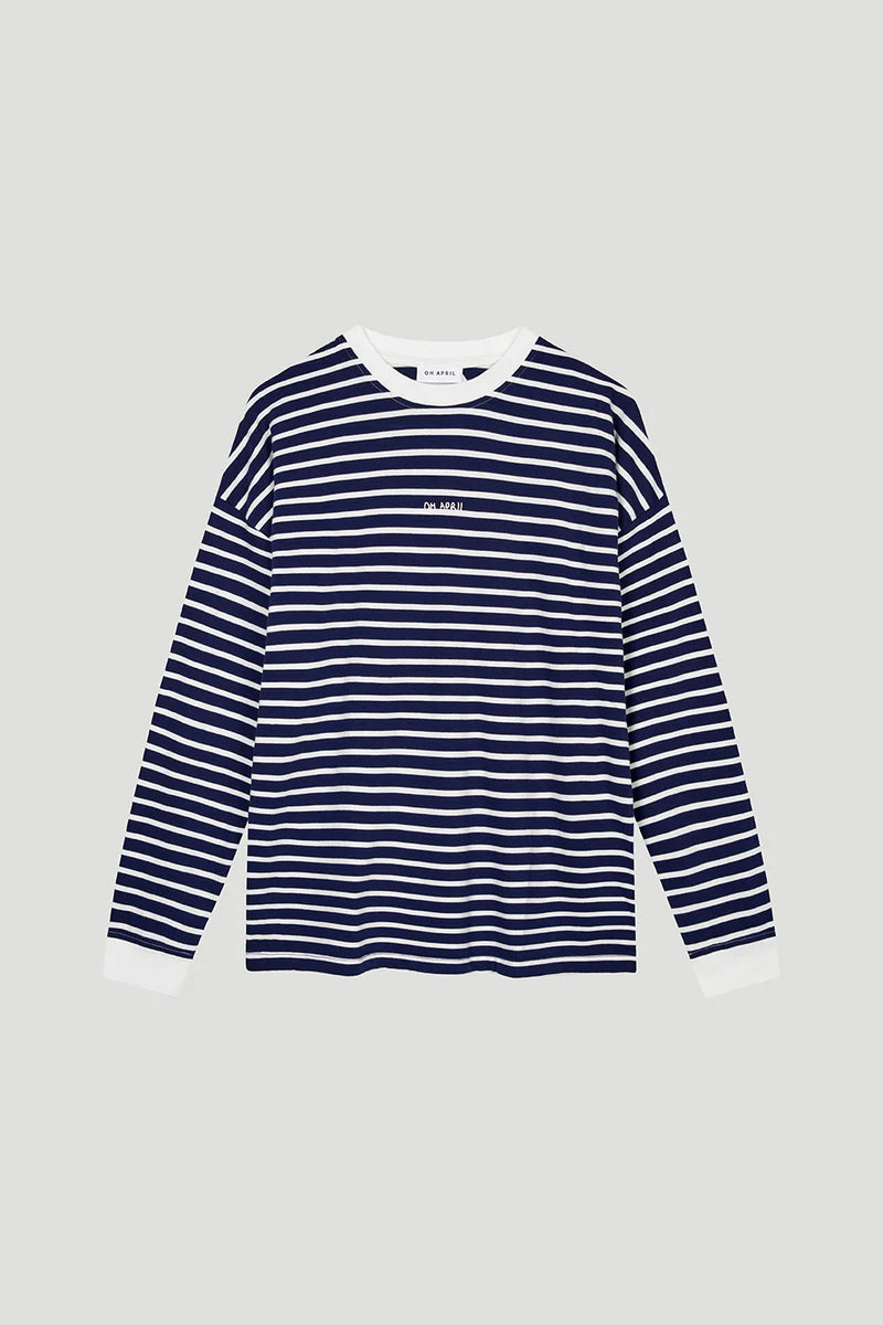 OH APRIL Venetia Striped Longsleeve Blackberry