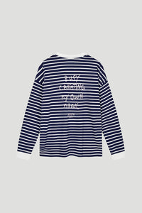 OH APRIL Venetia Striped Longsleeve Blackberry