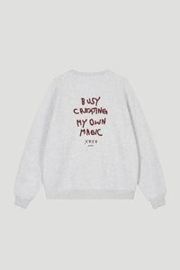 OH APRIL Oversized Sweater Magic Grey Melange
