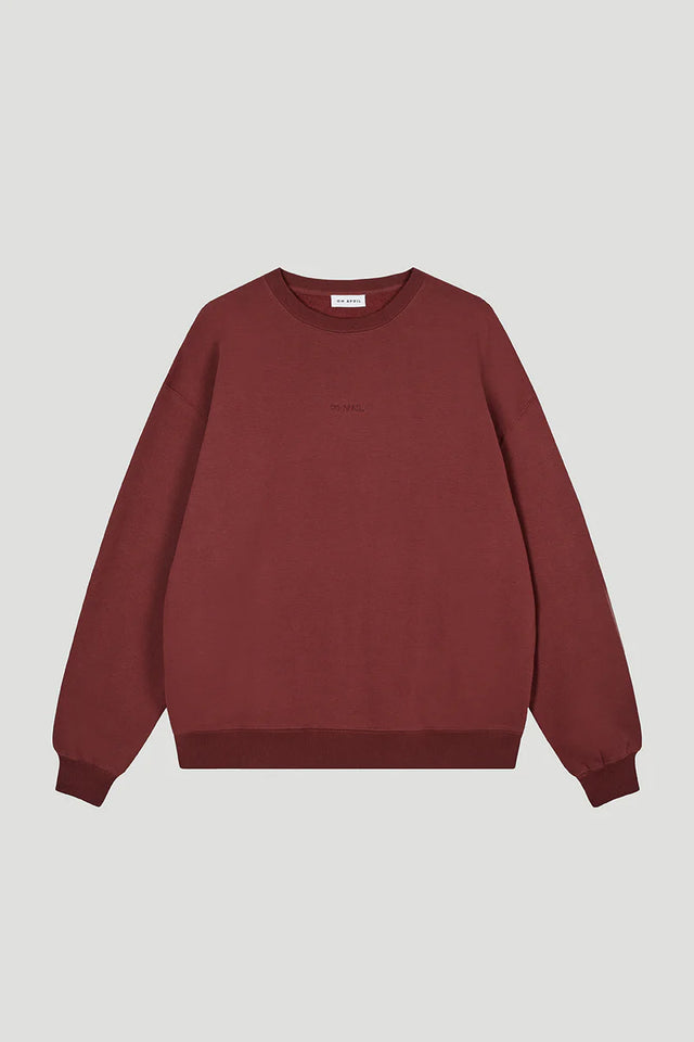 OH APRIL Oversized Sweater Muse Cherrywood