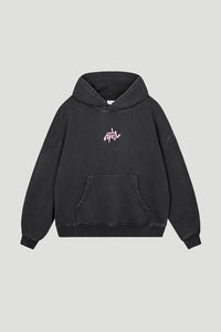 OH APRIL Boyfriend Hoodie Fluffy Dark Grey Acid