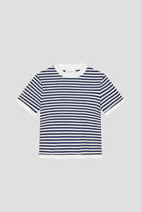 OH APRIL Nuala Striped Tee Blackberry