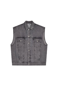 KARO KAUER DENIM VEST GREY