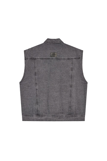 KARO KAUER DENIM VEST GREY