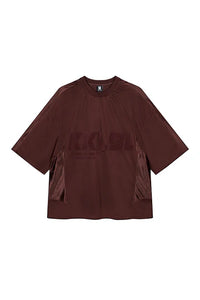 KARO KAUER JERSEY T-SHIRT CROPPED BROWN