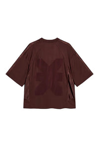KARO KAUER JERSEY T-SHIRT CROPPED BROWN
