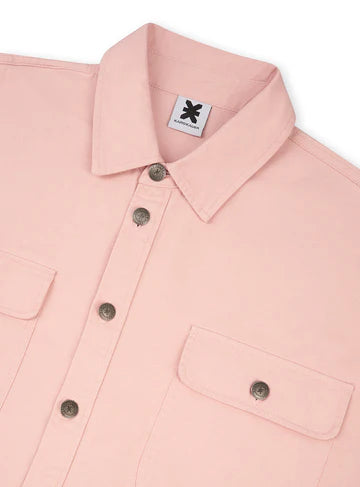 KARO KAUER DENIM OVERSHIRT ROSE