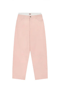 KARO KAUER DENIM BOXER PANTS ROSE