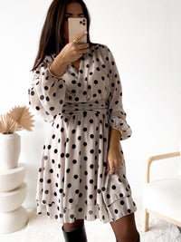 Kleid LOVELY POLKA DOTS Creme