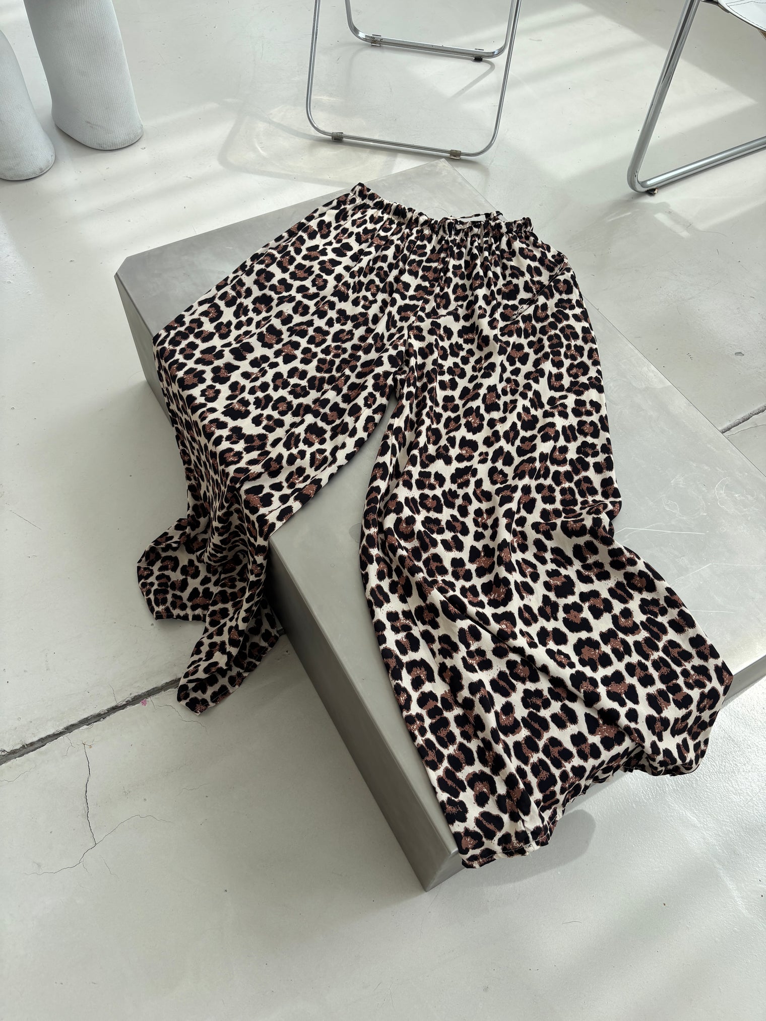Hose creme LEO POWER braun/schwarz