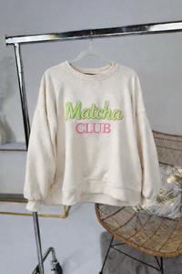 Sweater beige  pink Matcha Club