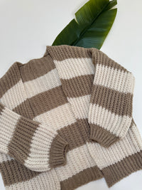 Strickjacke ONLY COZY VIBES creme/soft taupe
