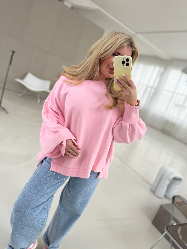 Oversize Sweater rosa ONE COLOR POWER