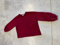 Sweater mit Rückenstickerei CREME DE LA CREME burgundy