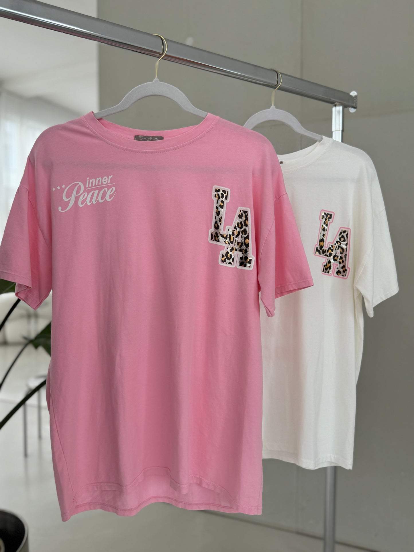 Statement Shirt rosa LA leo