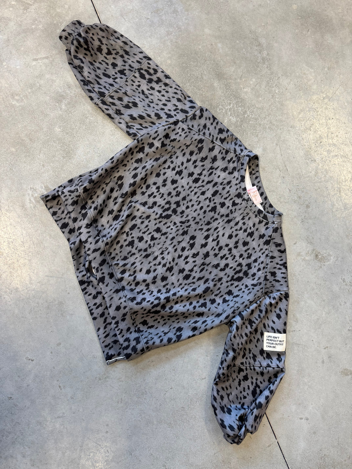 Butterstoff Sweater PERFECT OUTFIT anthrazit/schwarz REH