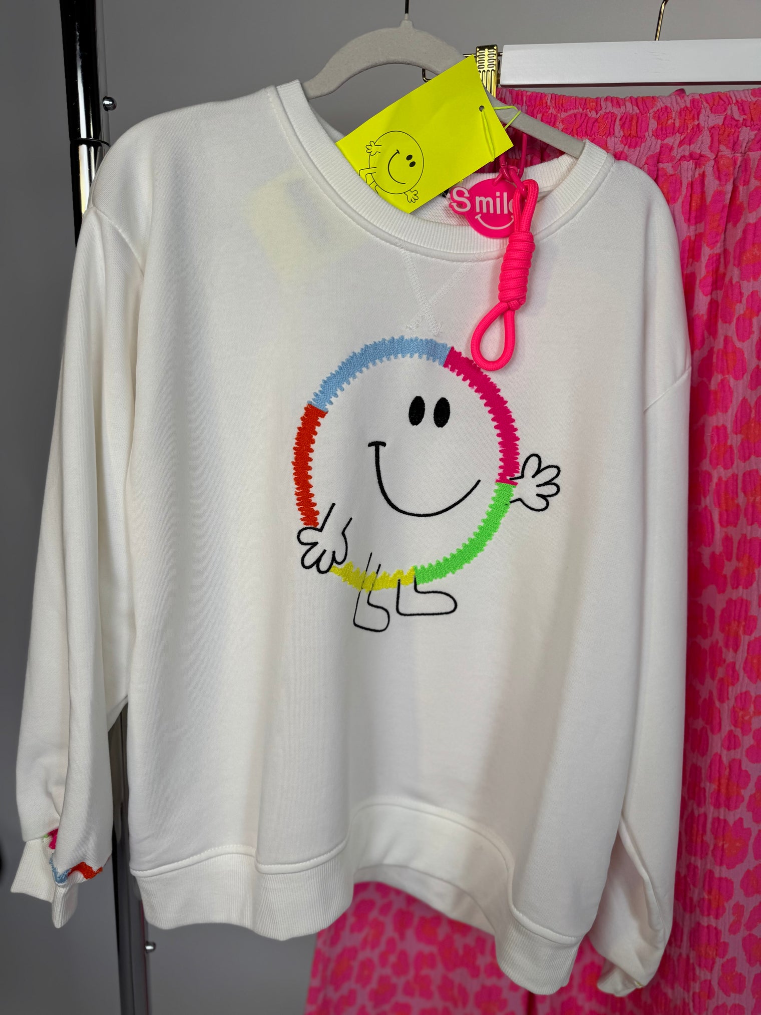 Sweater Smily weiß