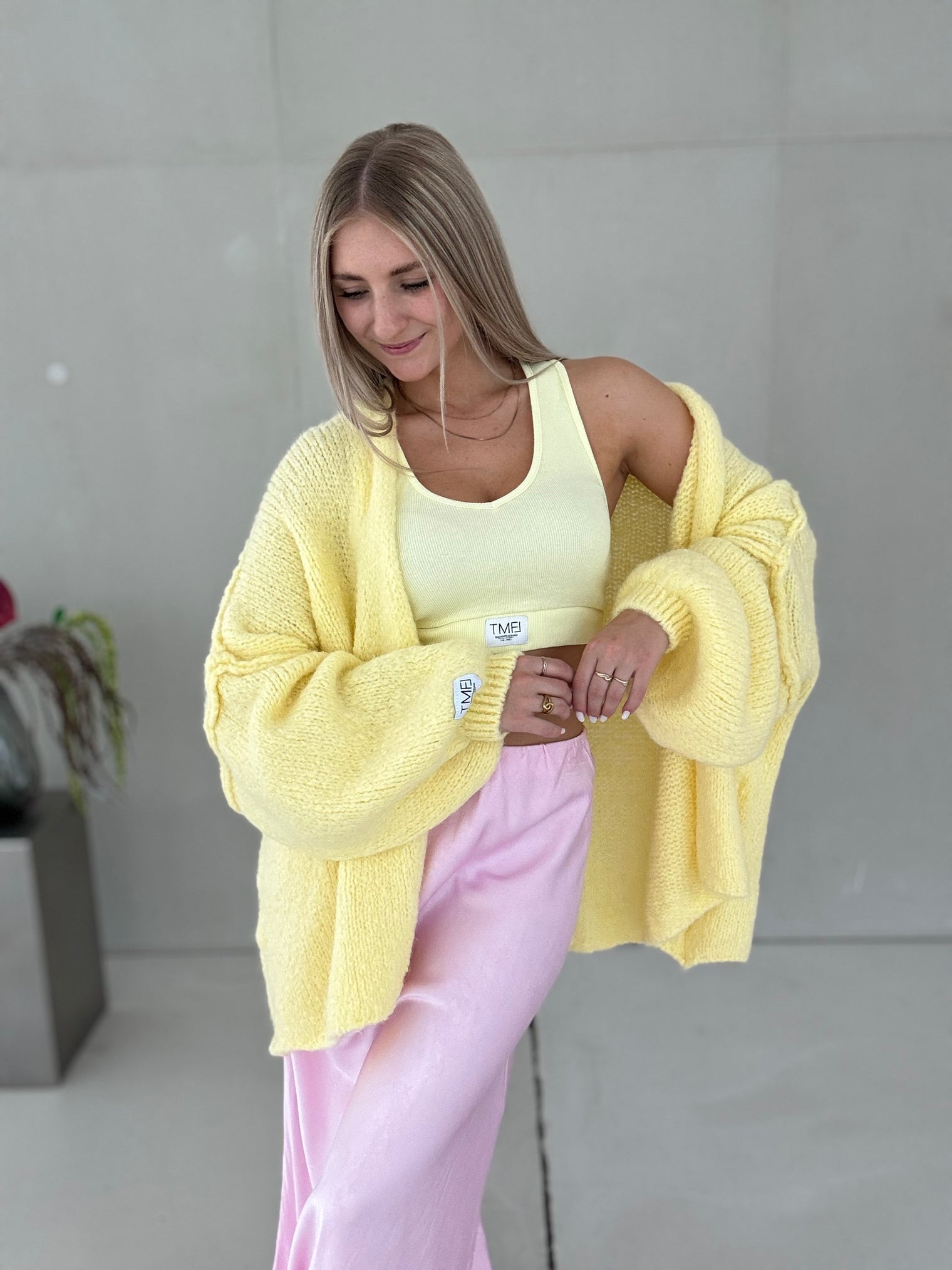 Signature Cardigan COZY DREAMS buttermilk lemon